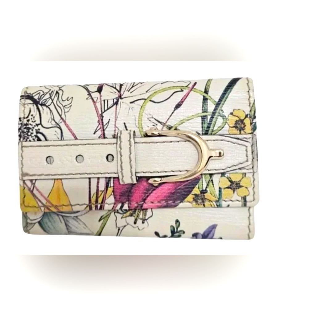 Gucci Flora Card Key Holder Automatic Preowned
